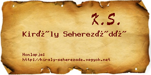 Király Seherezádé névjegykártya